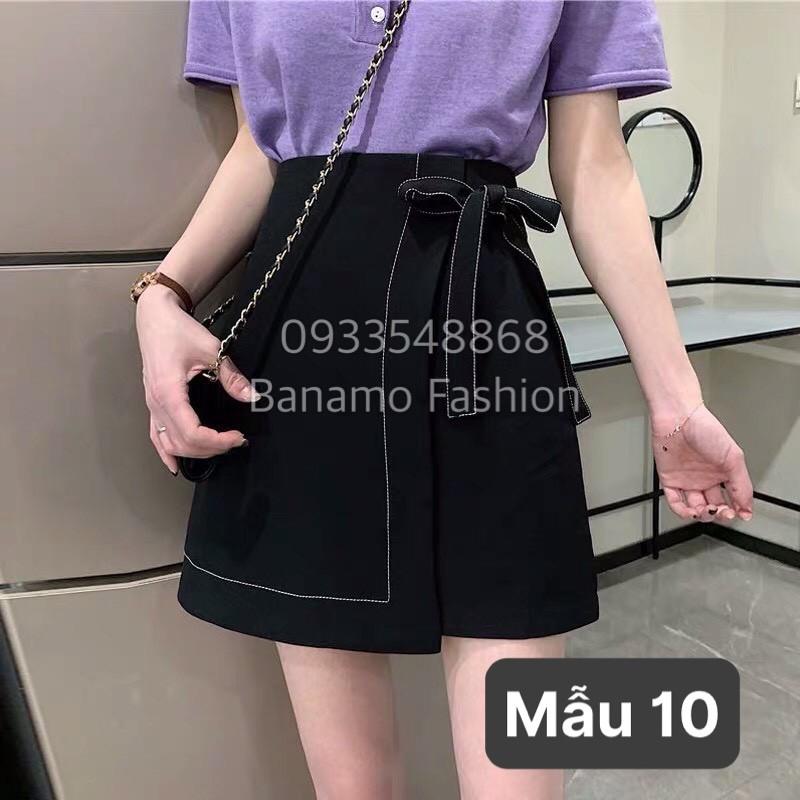 Chân váy chữ A cạp cao nữ có quần trong chân váy nữ chất tuyết mưa cao cấp nhiều mẫu Banamo Fashion 53