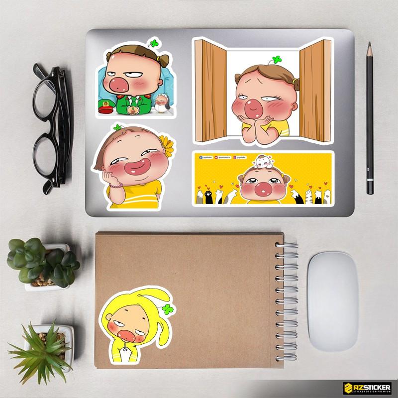 Bộ Hình Dán Meme Quỳnh Aka | Sticker Dán Trang Trí Nón Bảo Hiểm , Dán Điện Thoại