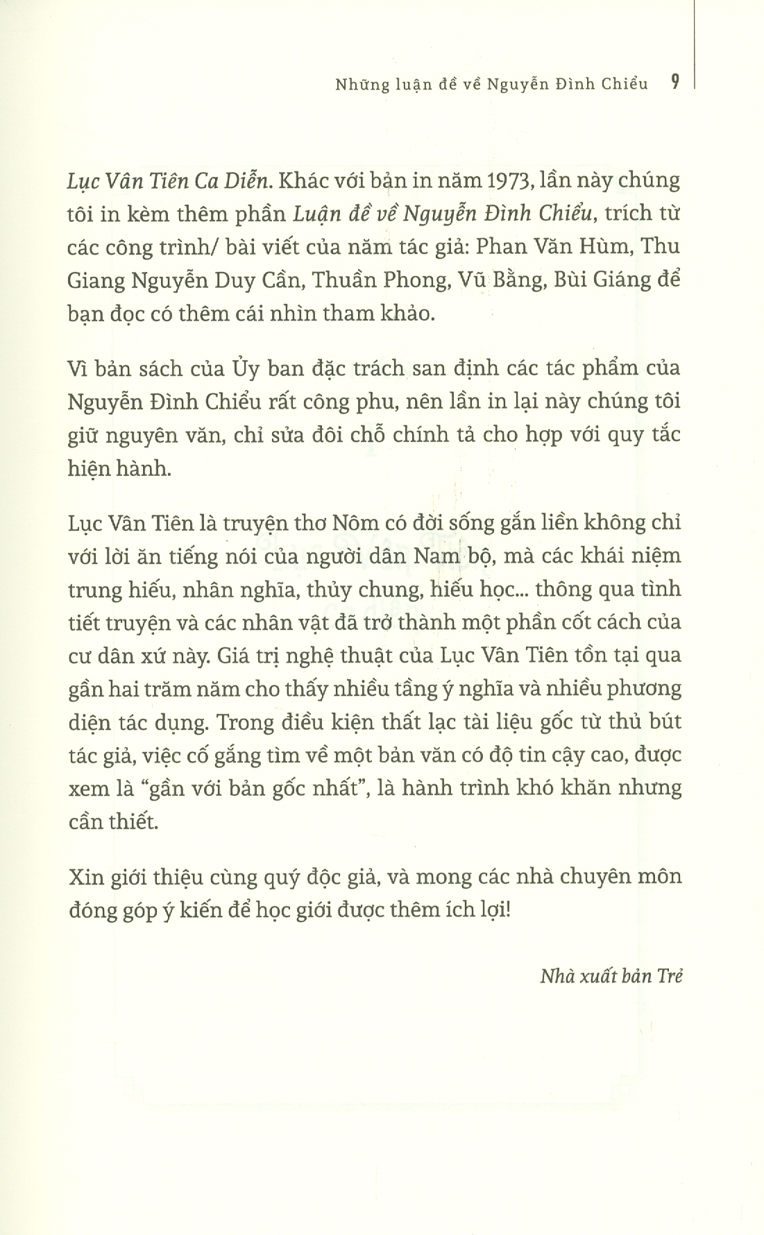 LỤC VÂN TIÊN Và Những Luận Đề Về NGUYỄN ĐÌNH CHIỂU - Tác phẩm kỷ niệm 200 năm ngày sinh NGUYỄN ĐÌNH CHIỂU