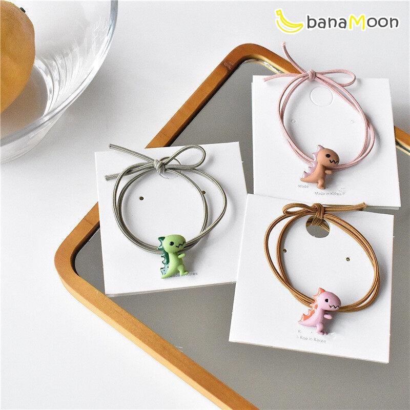 Dây cột tóc 2 sợi co giãn họa tiết khủng long ngộ nghĩnh