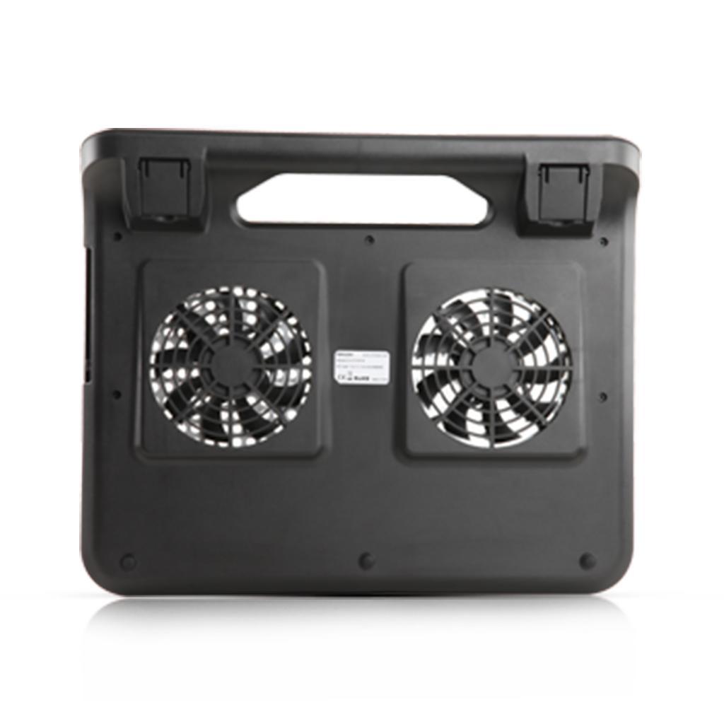 PC Laptop Cooling  Pad Stand USB Powered w/ Two Quiet Fans