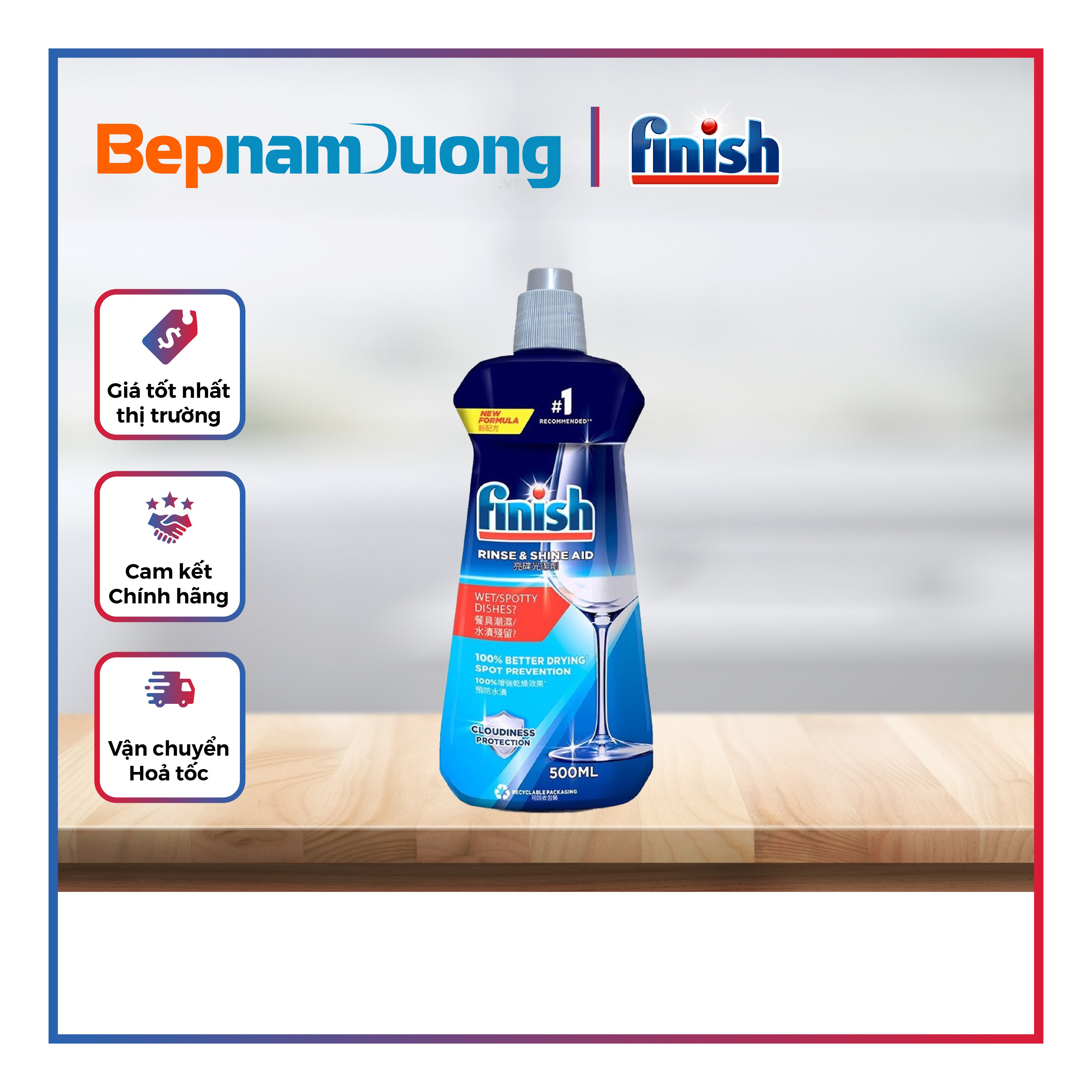 Nước làm bóng finish Dung tích 500 ml