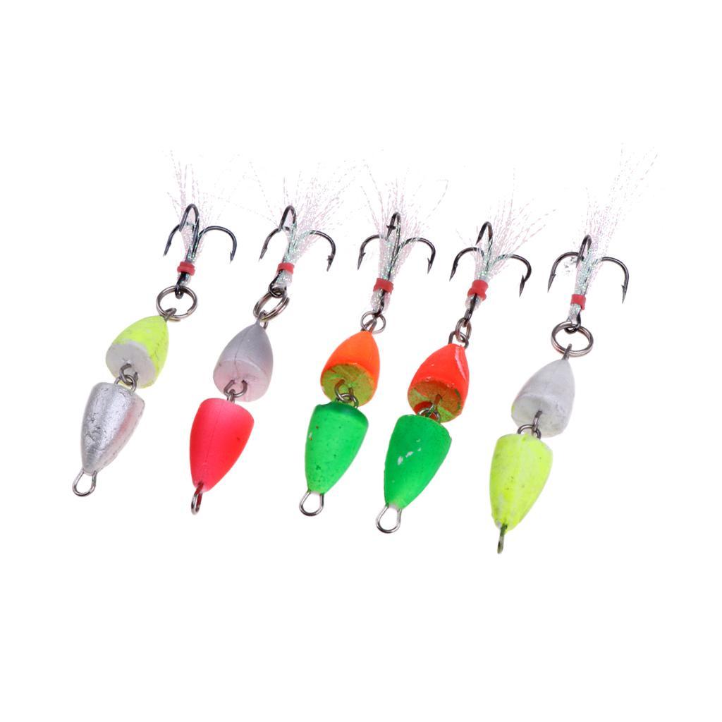 5 Pieces EVA Bright Fishing Lures Set Fishing Baits Crankbaits Bass Fishing