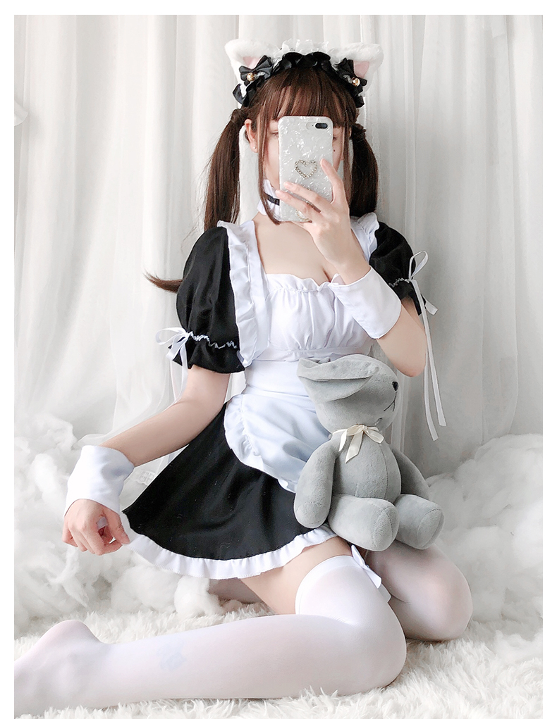 Đồ hóa trang bộ váy cosplay hầu gái Nhật bản