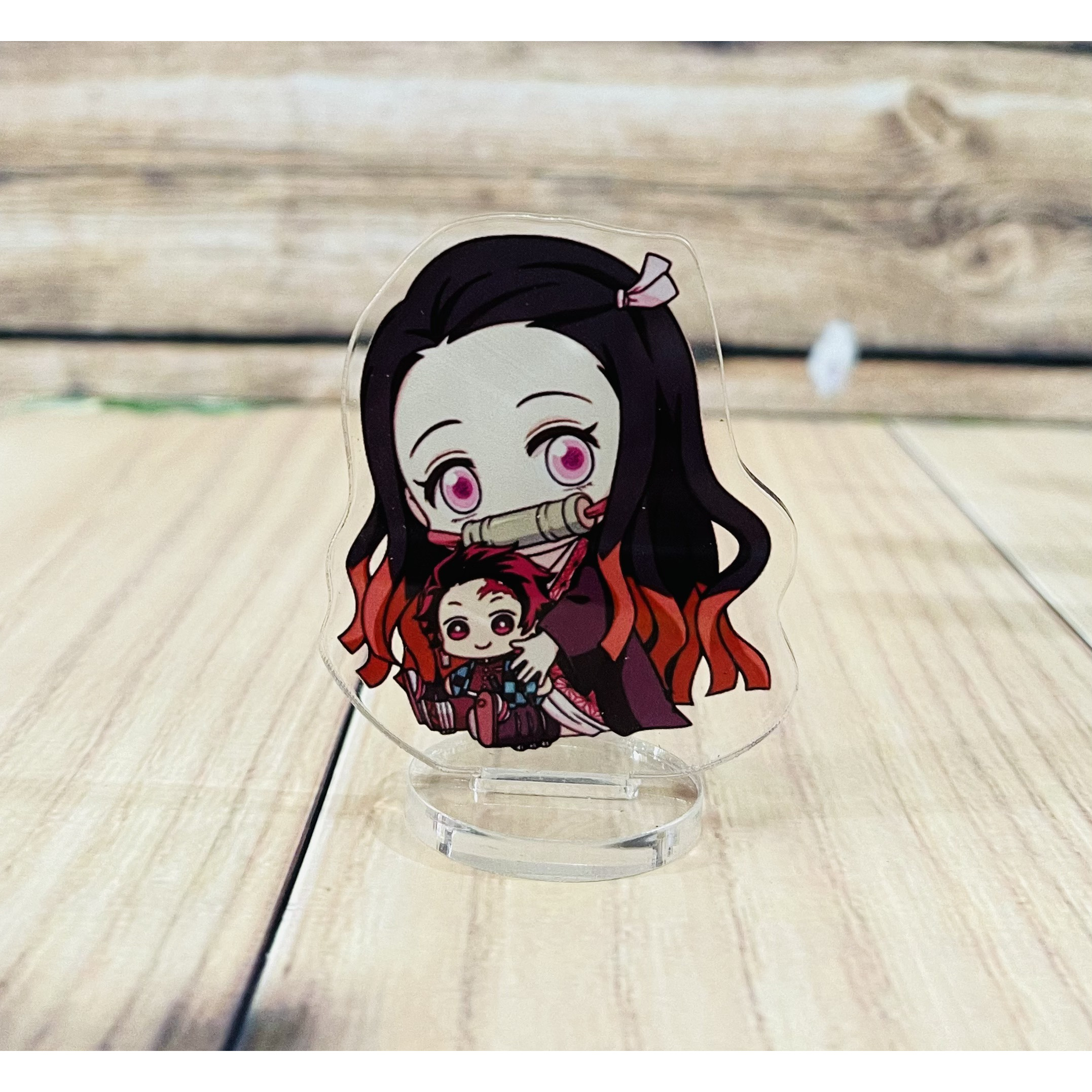 Bộ 9 mô hình Standee Kimetsu No Yaiba, tượng để bàn hình chibi