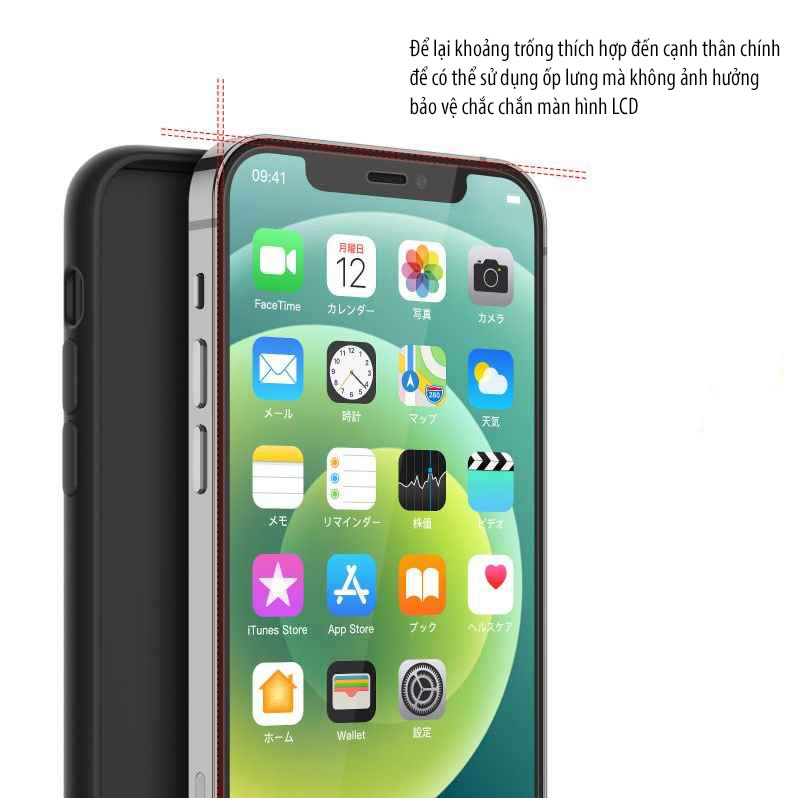 Kính cường lực iPhone 12 MINI chống xước chống bám vân tay độ cứng cao 9h cho iphone 12 MINI
