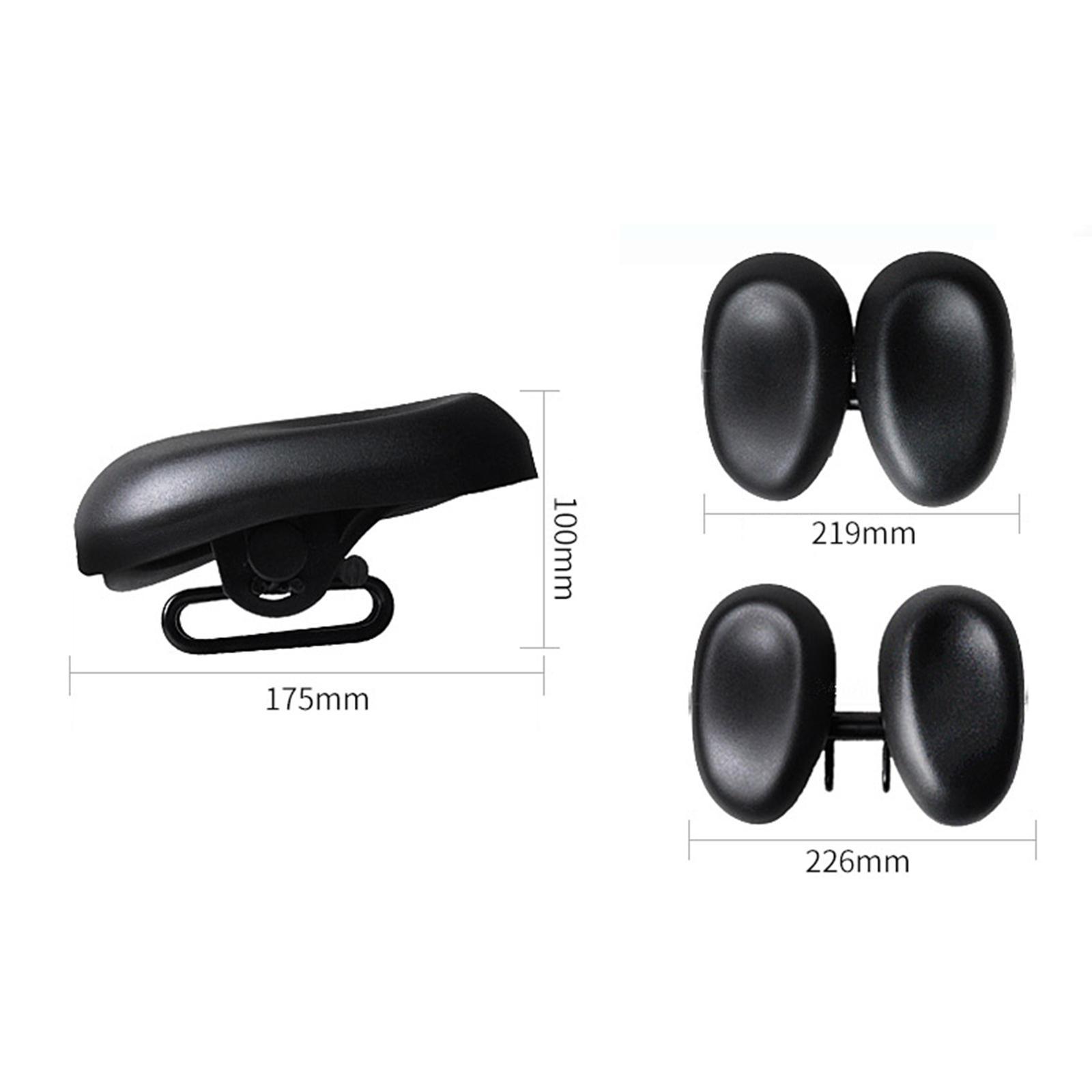Dual Pad  Bike  Cushion Wide  Comfort Saddle Seat Pad