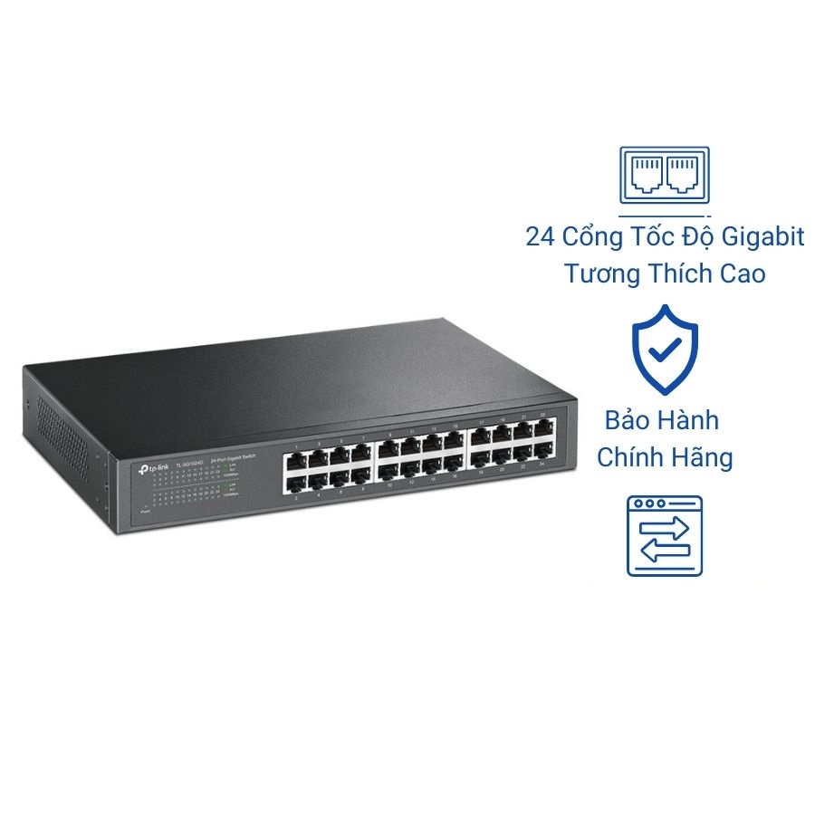 TP-Link TL-SG1024D - Thiết bị chia tín hiệu dòng JetStream - Hàng Chính Hãng