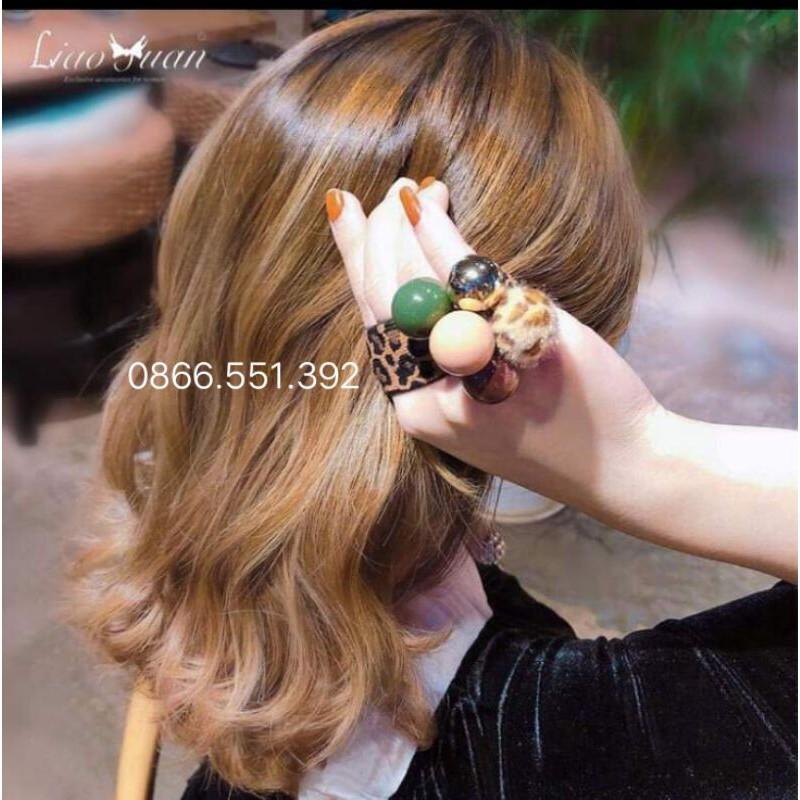 Chun buộc tóc, thun buộc tóc, dây buộc tóc ngọc, dây buộc tóc phong cách Hàn Quốc