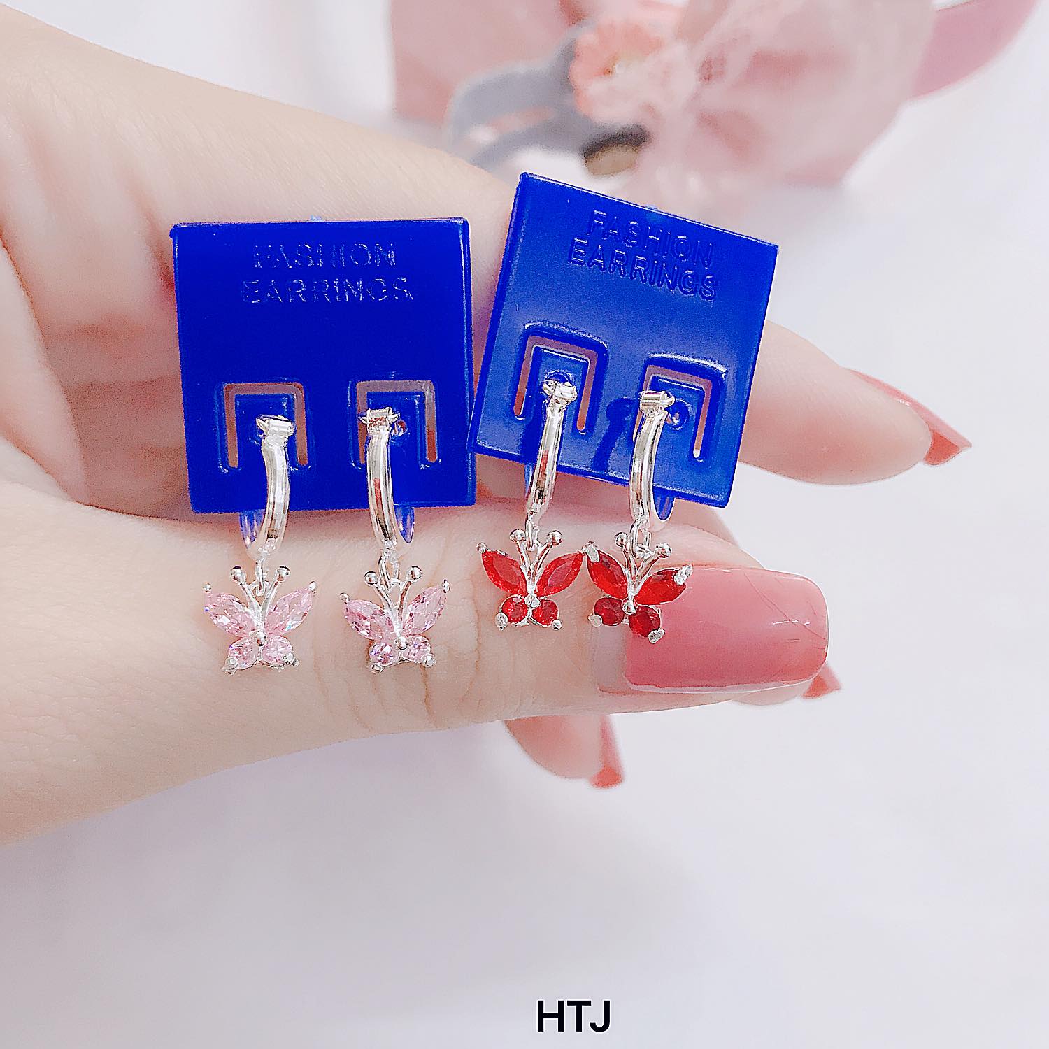 Bông tai trẻ em hình bông hoa liệu bằng bạc ta MS04b