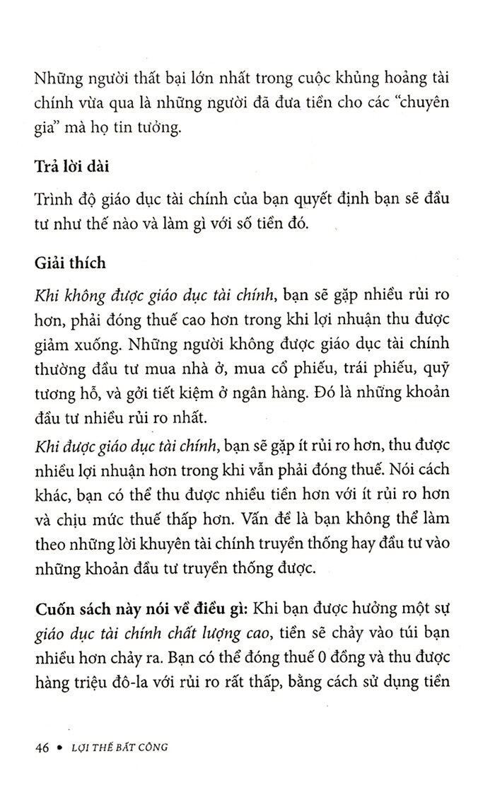 Lợi Thế Bất Công - Sức Mạnh Của Giáo Dục Tài Chính - Trẻ