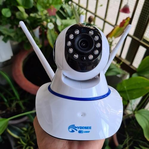 CAMERA YOOSEE 3 RÂU HD1080 - 2.0Mps không cổng mạng LAN XOAY 360 ĐỘ - GÓC QUAY RỘNG - Hàng chính hãng