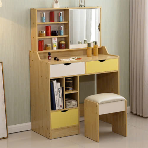 Bàn ghế trang điểm kèm gương, bàn phấn BAH044