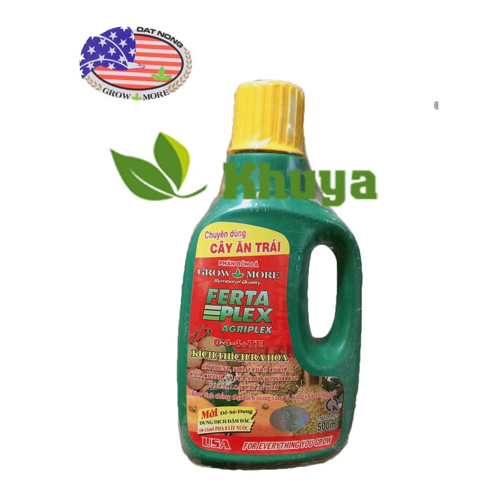 Phân bón lá Growmore Ferta Plex 500ml Chuyên Cây Ăn Trái Kích thích ra hoa