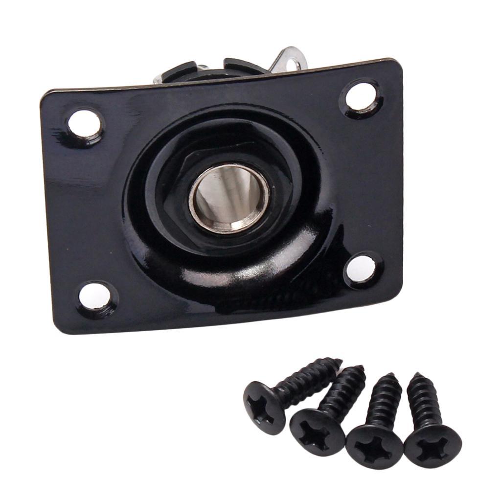 Electric Guitar Output Jack Plate Socket 6.35mm 1/4'' for Style Guitar