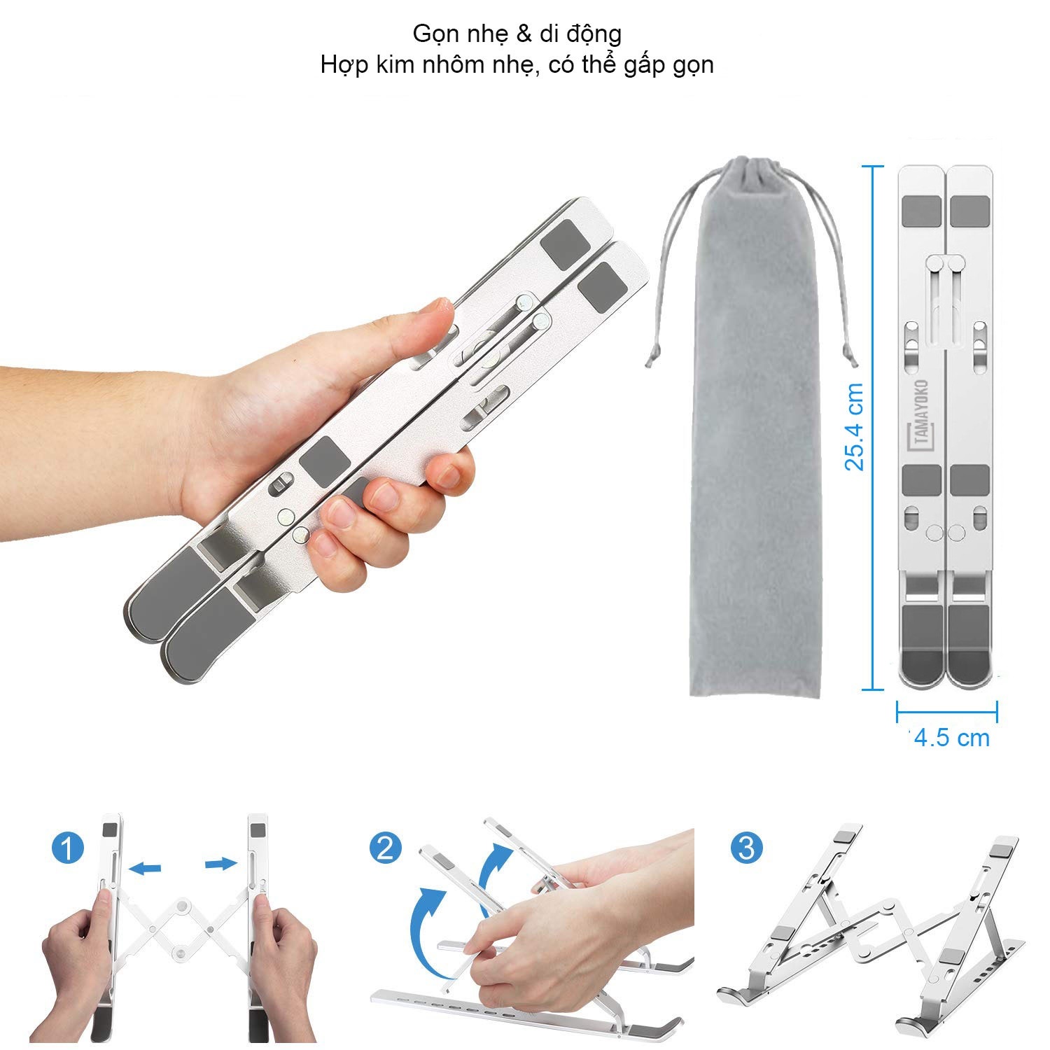 Đế Tản Nhiệt Dành Cho Macbook, Laptop PaKaSa -Hàng Chính Hãng