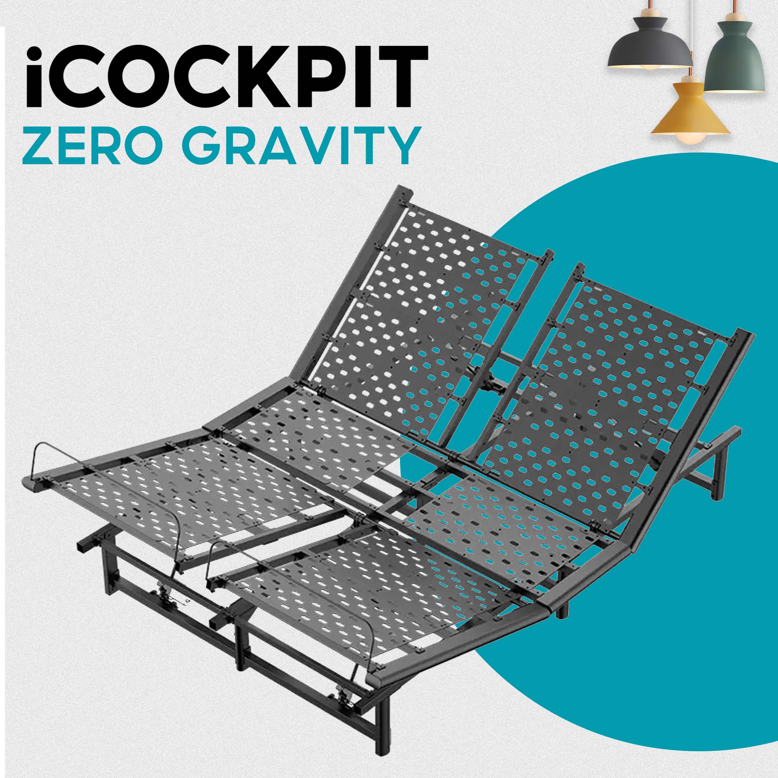 Giường công thái học iCockpit Zero Gravity, tăng cường sức khoẻ, phù hợp nhu cầu nghỉ ngơi giải trí