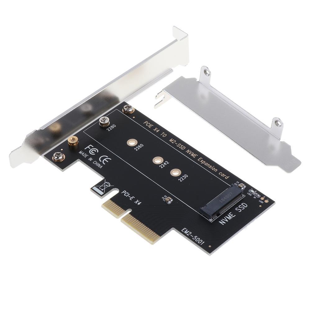 M.2 to PCIE3.0 X4 SSD Adapter M Key Interface Converter Card Full Speed