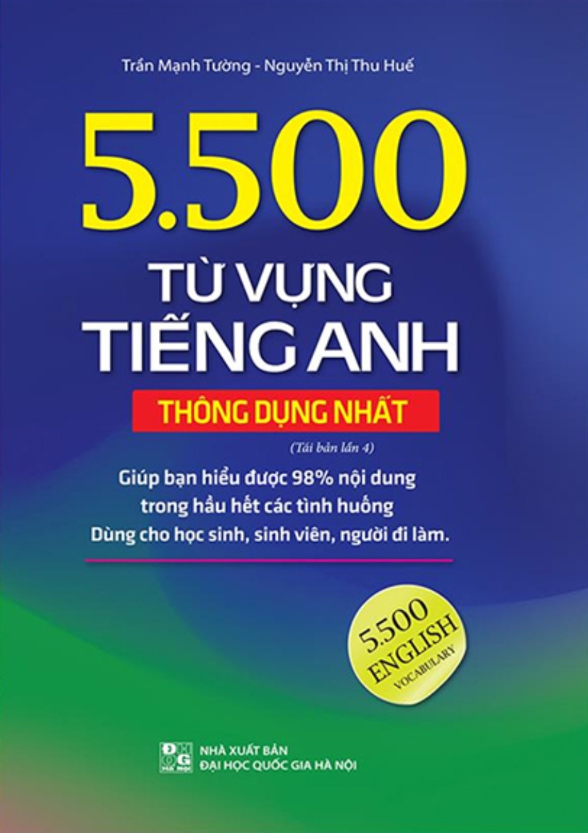 5.500 Từ Vựng Tiếng Anh Thông Dụng Nhất