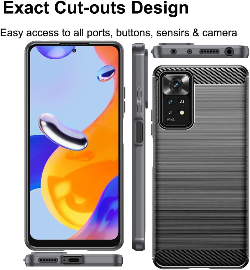 Ốp lưng chống sốc vân kim loại cho Xiaomi Redmi Note 11 Pro 4G / 5G hiệu Likgus - Hàng nhập khẩu