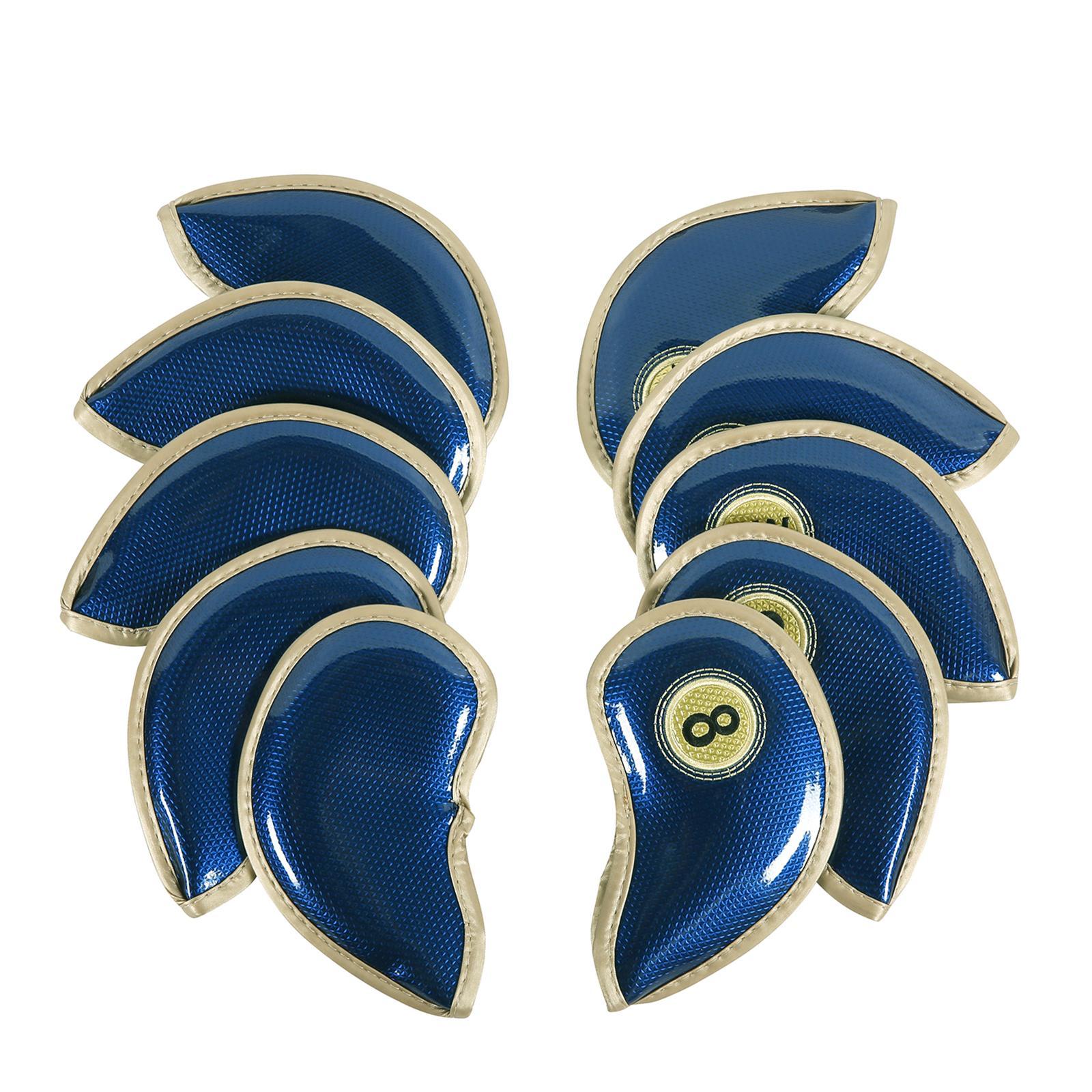 10x Iron Headcovers for Golf Clubs ,Portable Golf Iron Head Protector, Golf Iron Protective Sleeve Golf Iron Head Covers for Golfer Equipment