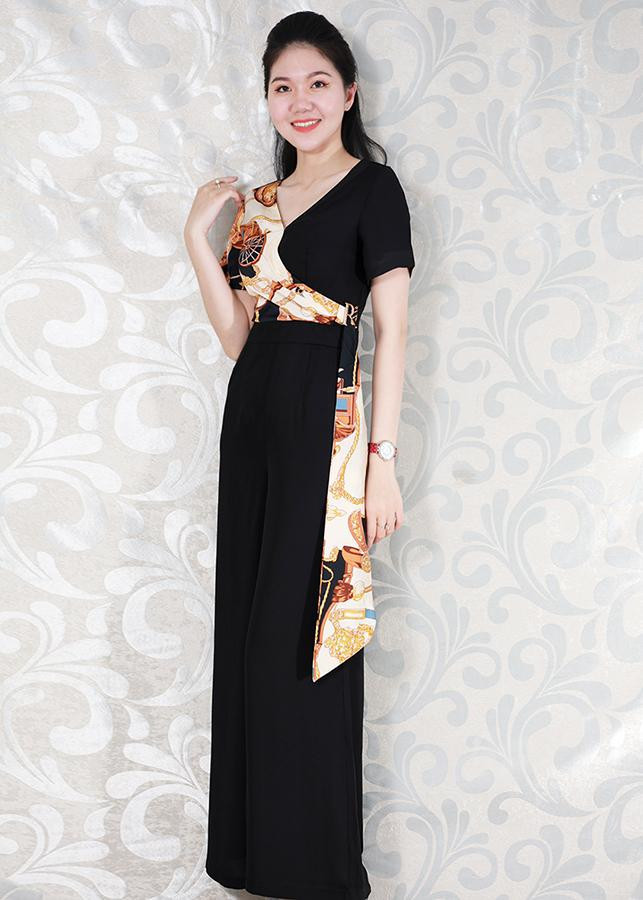 Jumpsuit nữ tính kiểu jumpsuit dài họa tiết  GOTI 3179