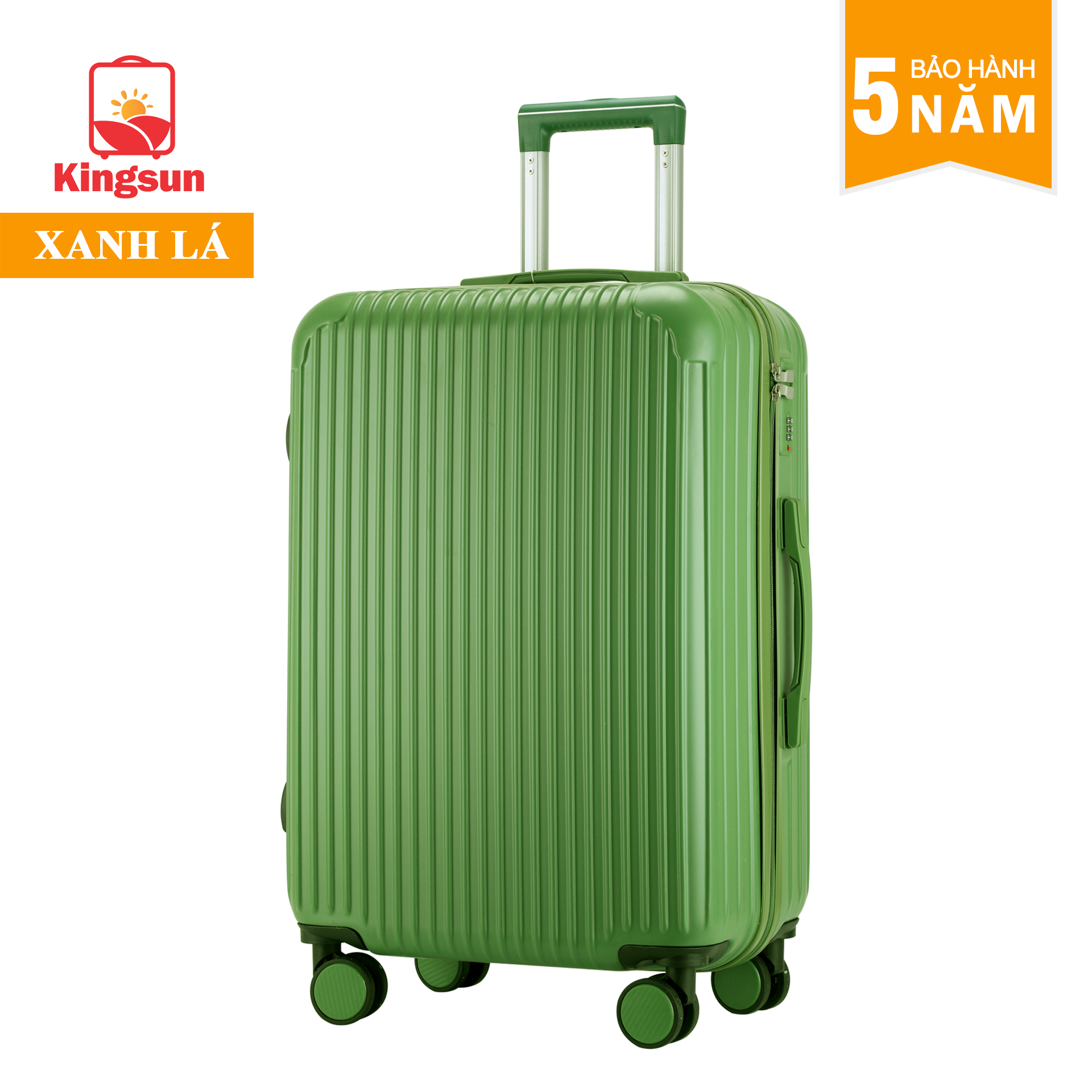 Vali Du Lịch Cao Cấp Size 24inch - Bảo Hành 5 Năm  KS-T01 - Xanh lá