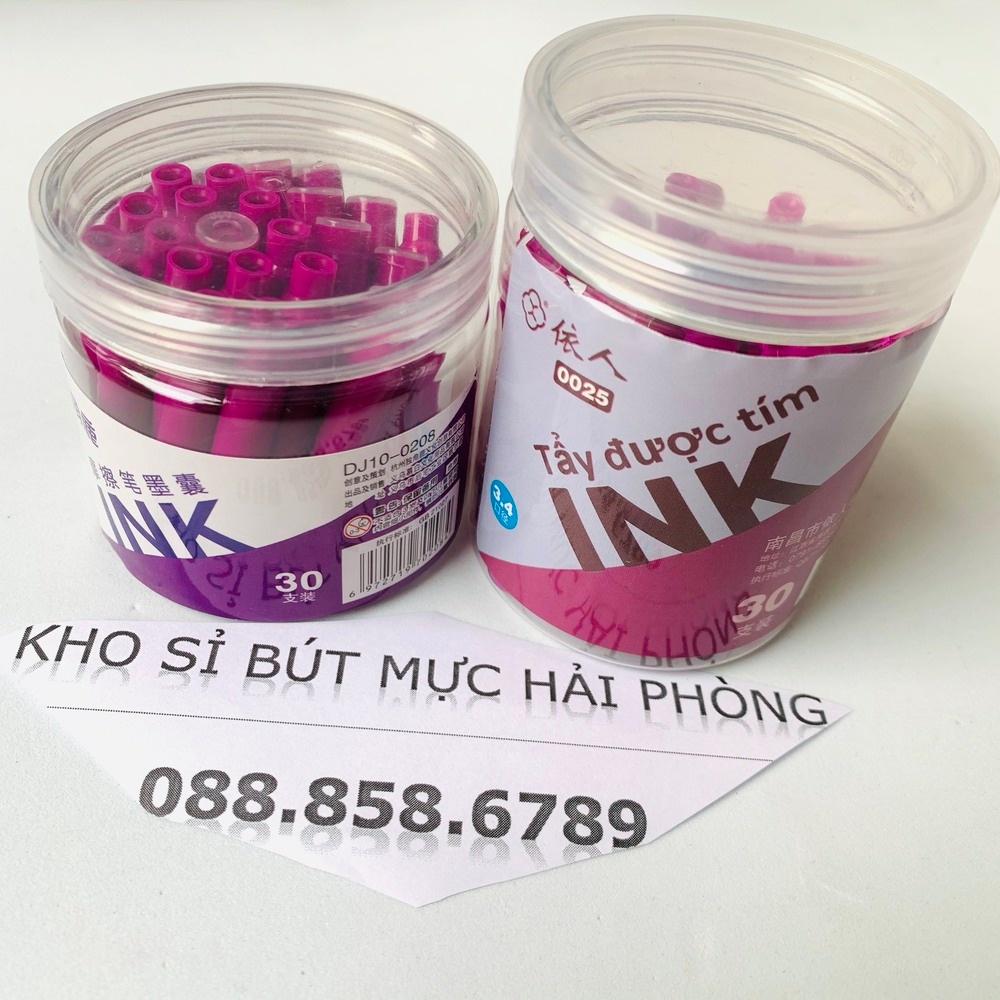 Mực xoá lọ 30 ống dễ dàng tẩy xoá, được đựng trong lọ nhựa vô cùng tiện dụng