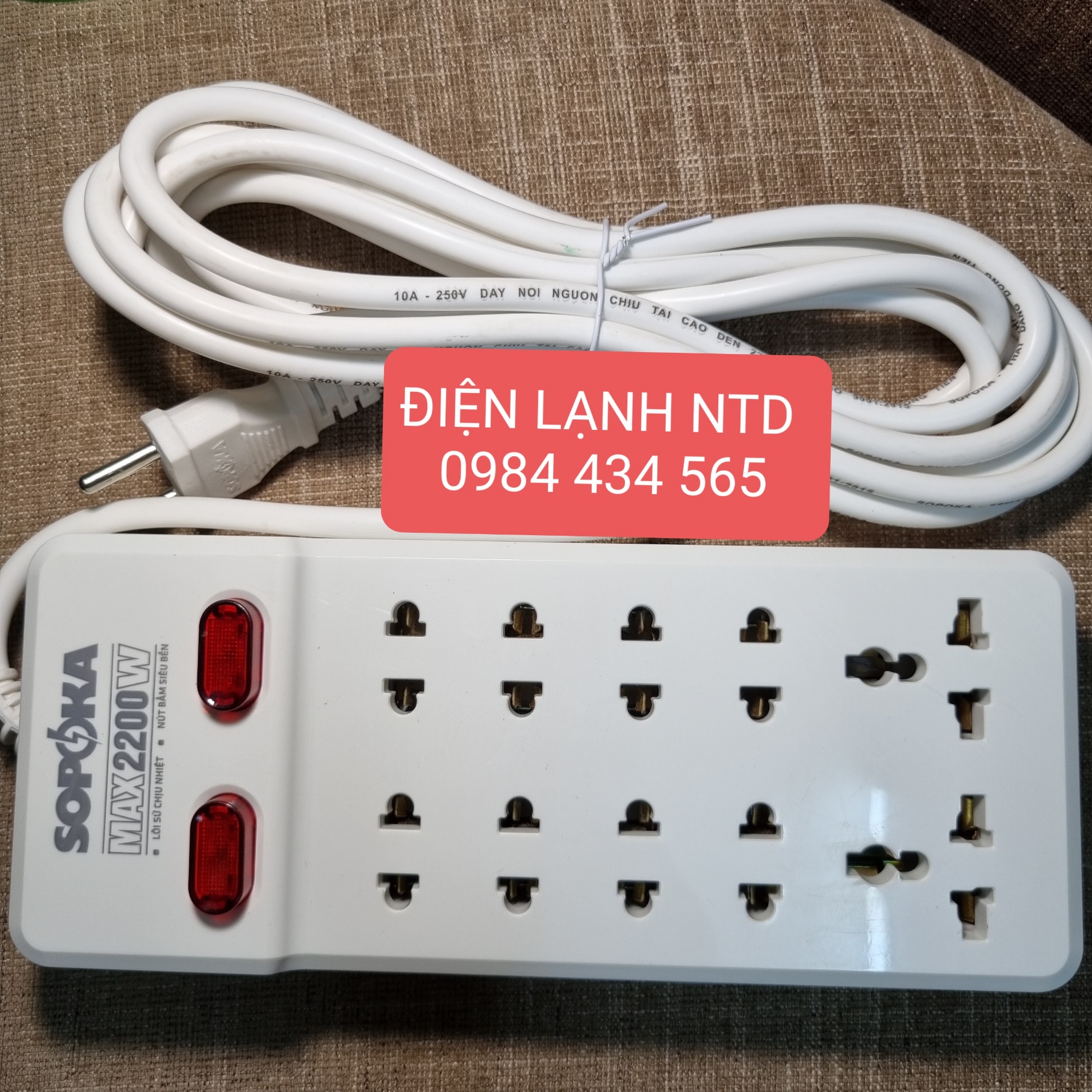 Ổ cắm điện SOPOKA 10 ổ