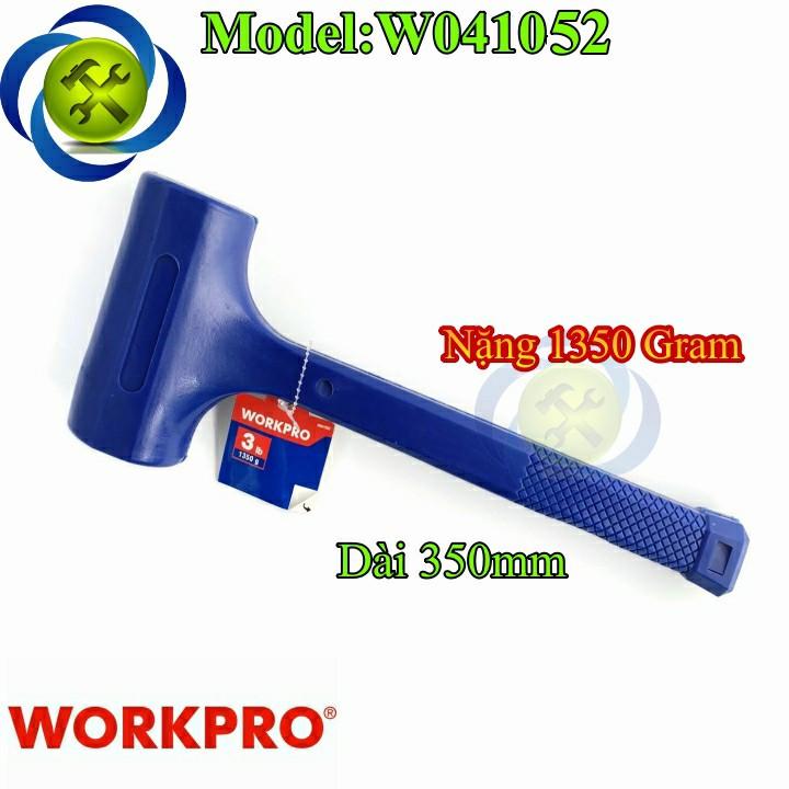 Búa cao su giảm chấn Workpro W041052 1.35kg 3LB màu xanh