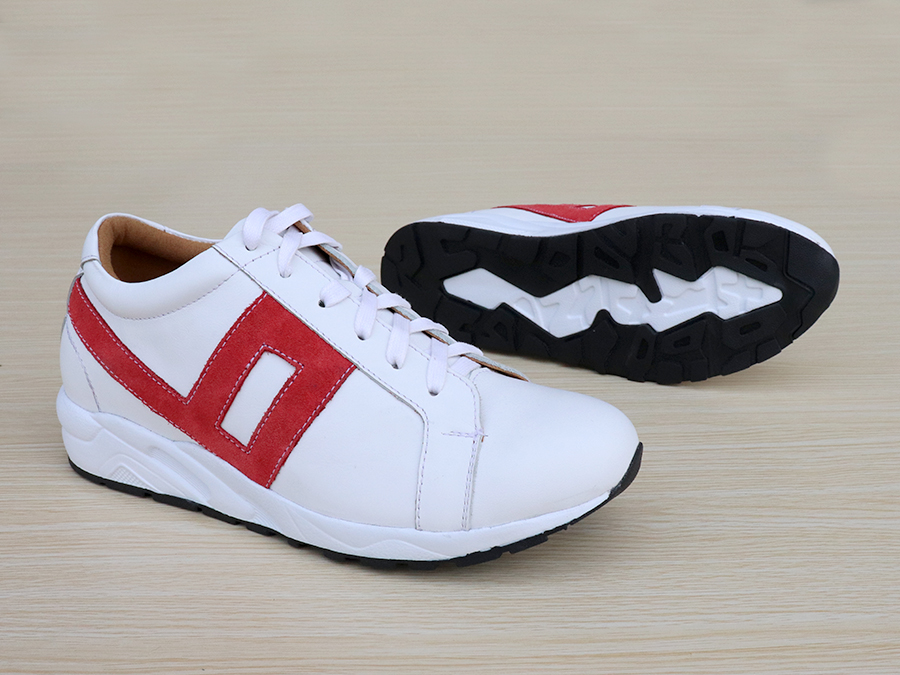 Giày Cao Nam Siêu Nhẹ T&TRA Tăng Cao 8Cm- T22 Trắng- Chất Liệu Da Bò Cao Cấp, Đế và Lót Tăng Cao Chất Liệu EVA Siêu Nhẹ, Trọng Lượng Nhẹ Hơn 30% So Với Đế Cao Su