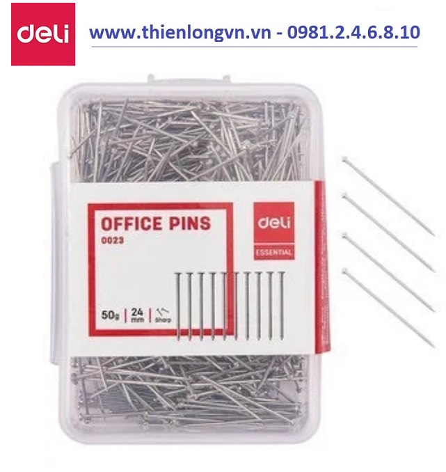 Combo 5 hộp Ghim cài nhọn Deli - E0023