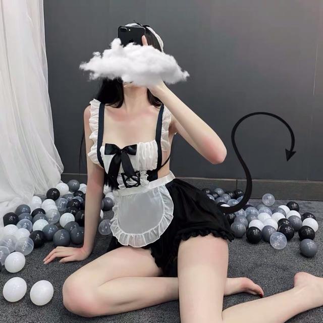 Váy ngủ cosplay hầu gái