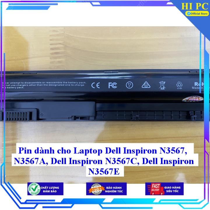 Pin dành cho Laptop Dell Inspiron N3567  N3567A  Dell Inspiron N3567C Dell Inspiron N3567E - Hàng Nhập Khẩu