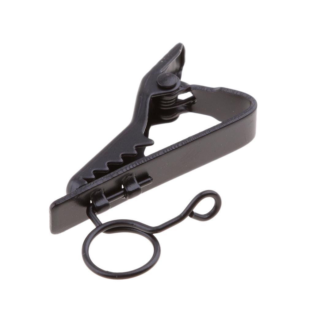 20xPortable Micr -type Lapel Tie Lavalier Mic Metal Clip Rack 8mm+10mm