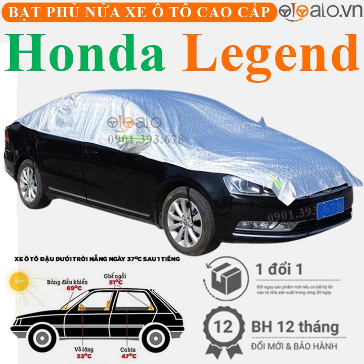 Bạt phủ nửa nóc xe Honda Legend vải dù 3 lớp