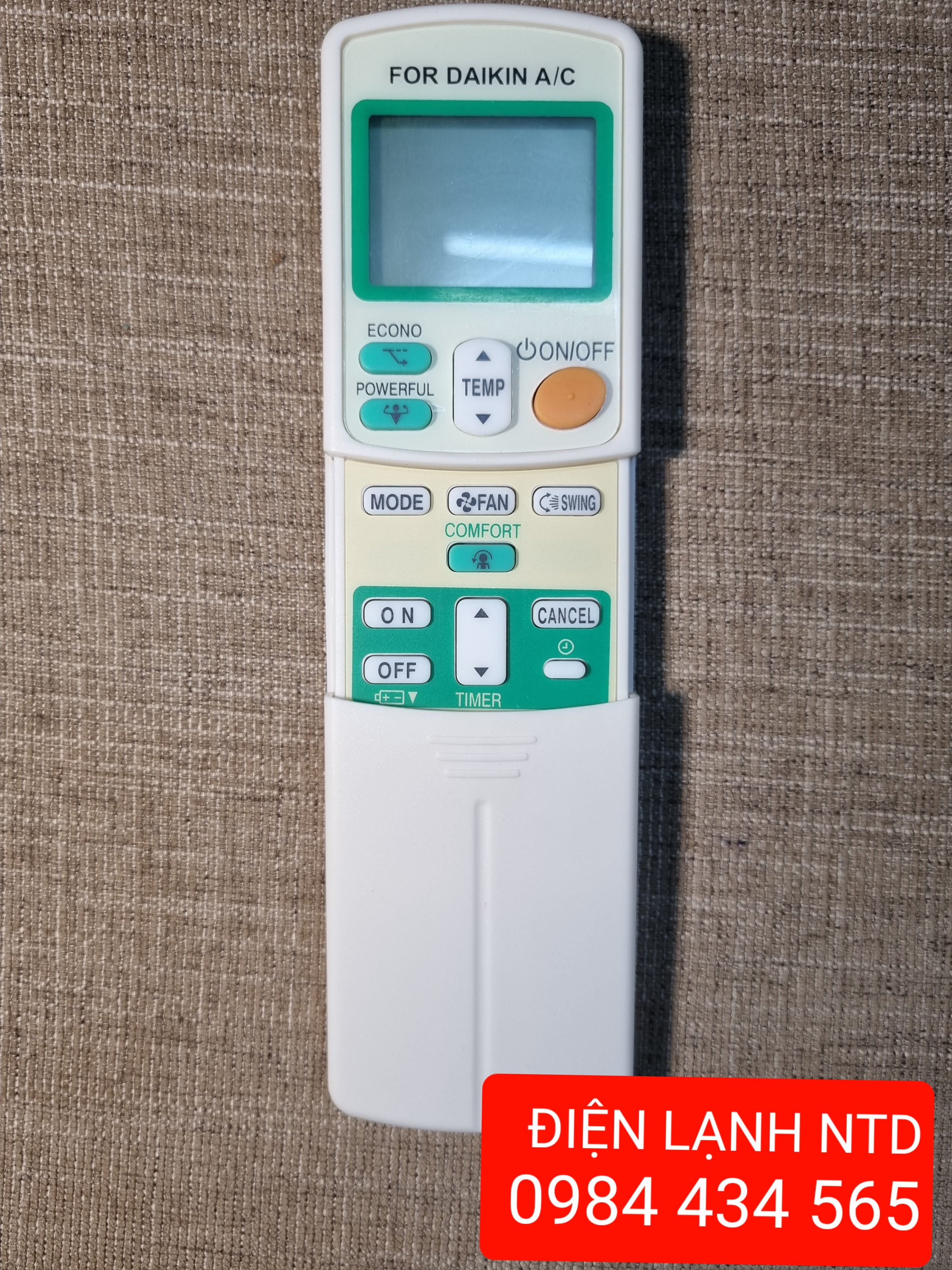 Remote cho máy lạnh DAIKIN/ điều khiển điều hoà DAIKIN