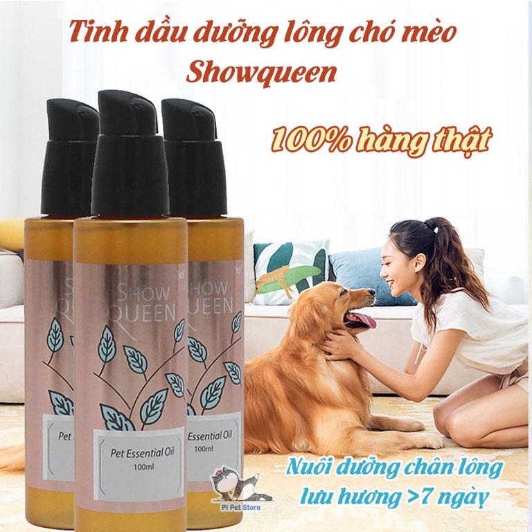 Nước hoa tinh dầu dưỡng lông chó mèo thú cưng Show Queen CHÍNH HÃNG hương thơm nhẹ nhàng dễ chịu khử mùi