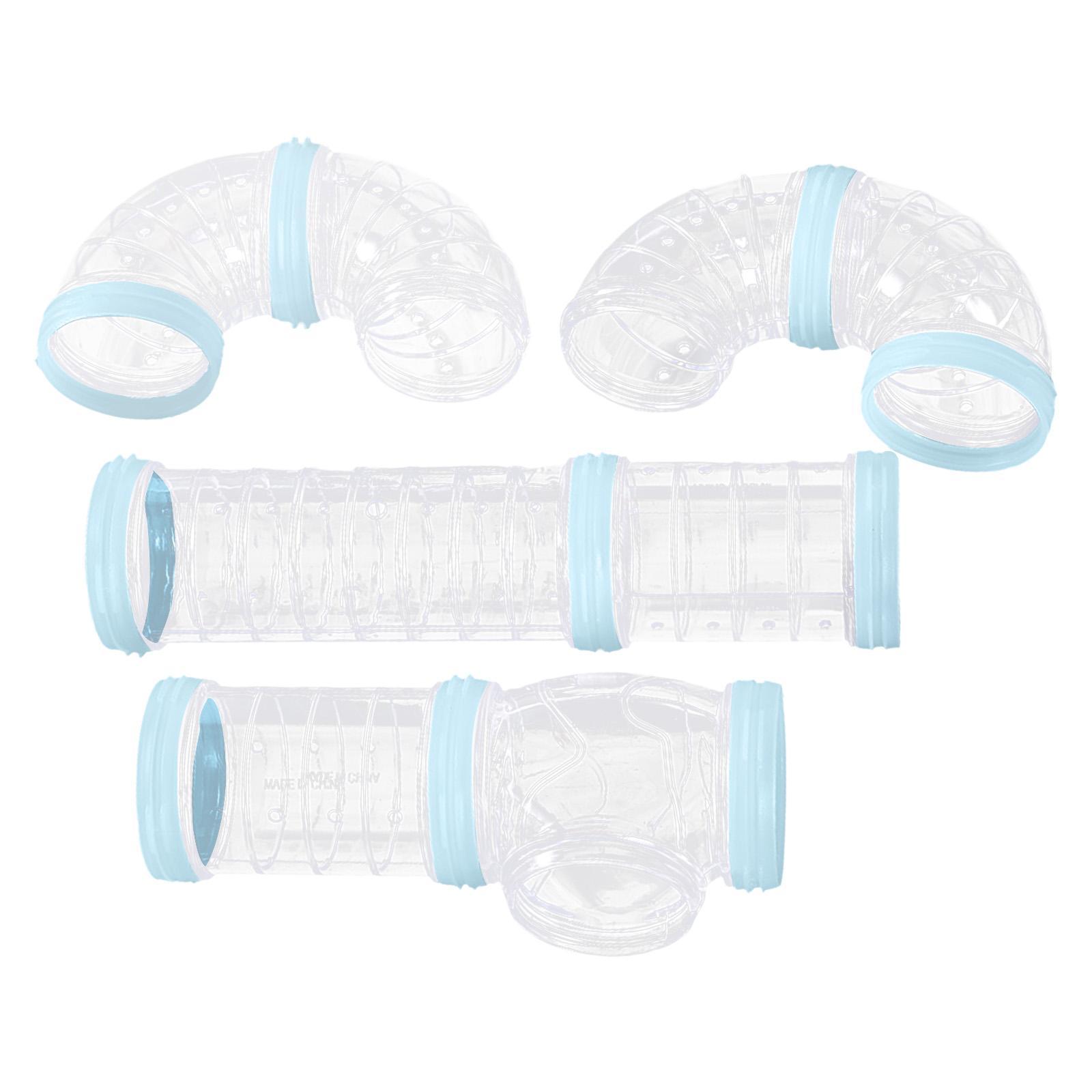 8Pcs Hamster Tubes Set Connected Tunnels DIY