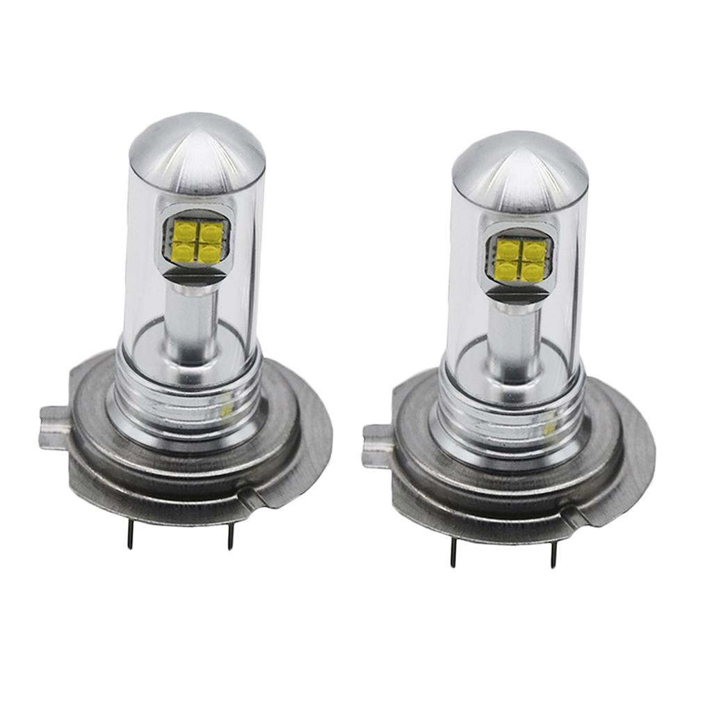 2 Pieces H7 80W Car Fog Driving DRL Light LED Bulbs White