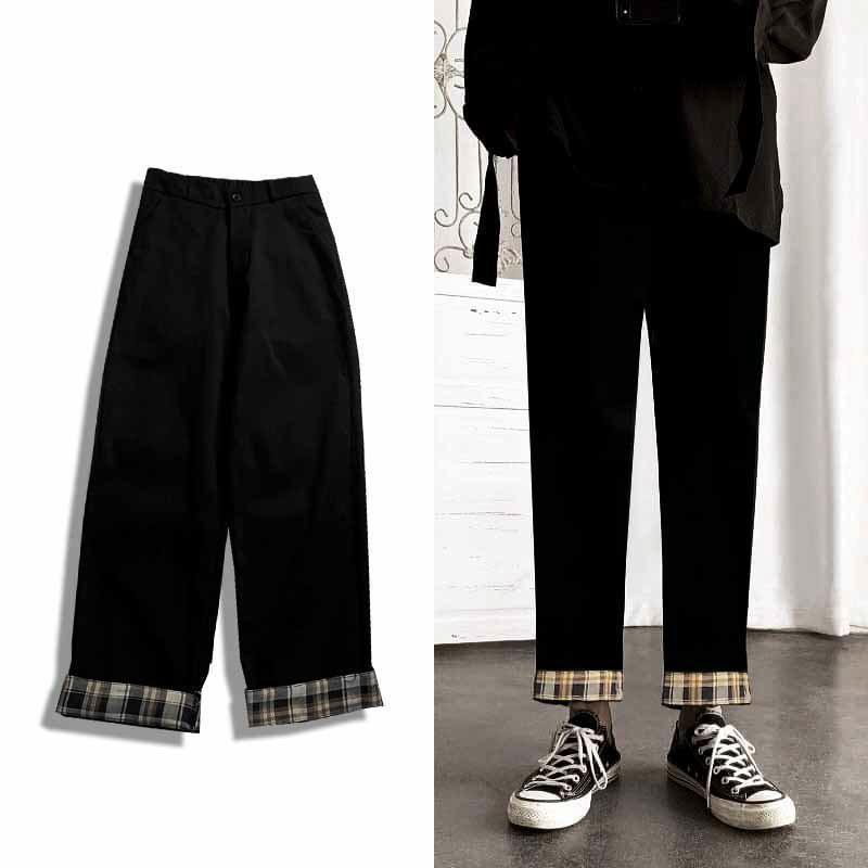 Quần Dài Unisex Vải Trượt Hàn Quốc Cực Ngầu