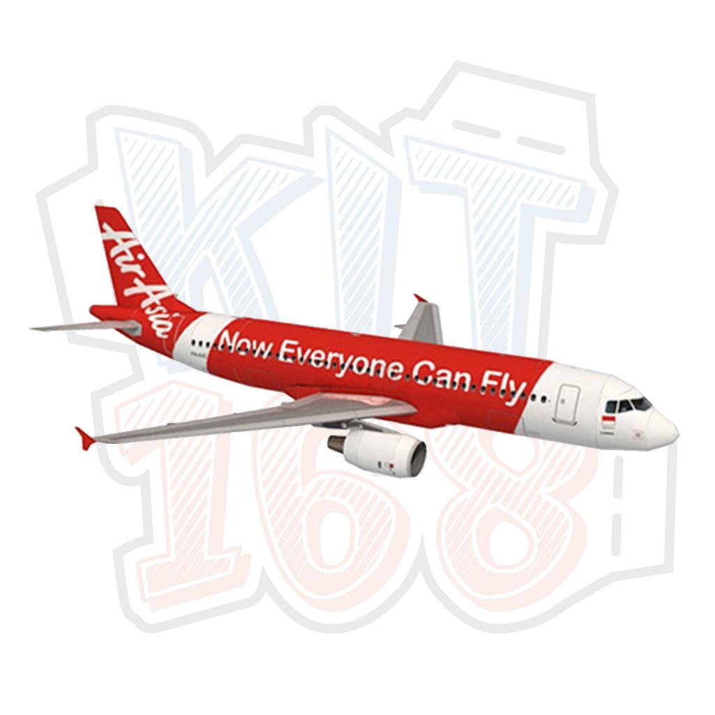 Mô hình giấy máy bay Air Asia Airbus A320-200