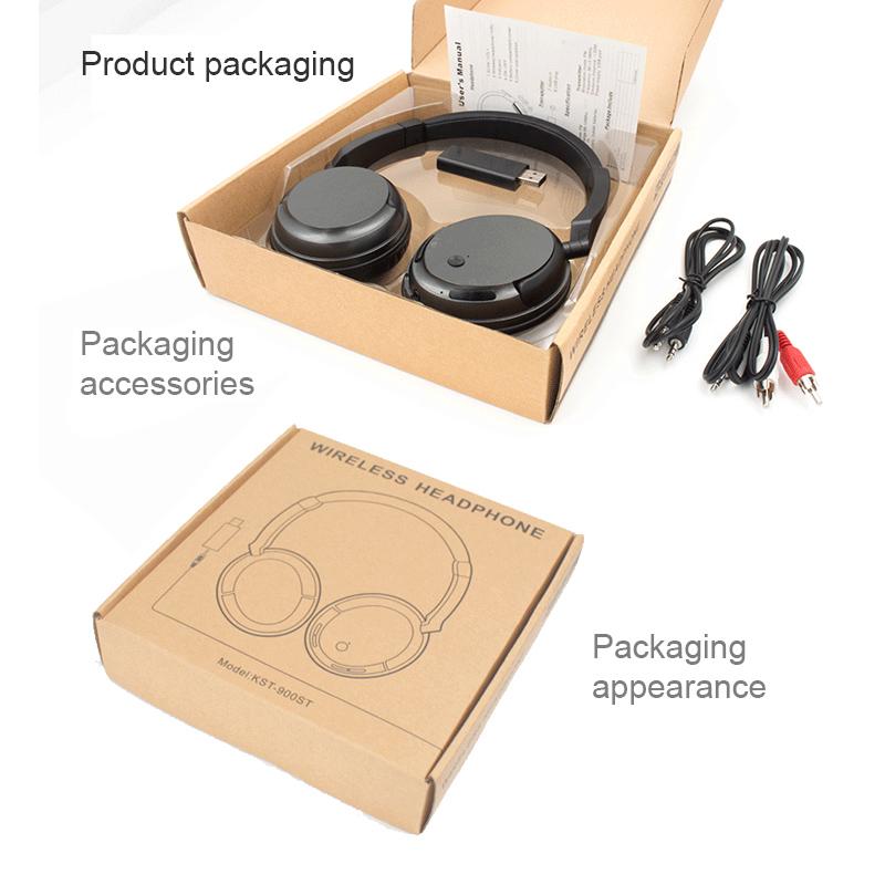 Chuyên Nghiệp FM Không Dây Tai Nghe Chụp Tai Dành Cho Truyền Hình Máy Tính PC Tai Nghe Với USB AUX Máy Phát Âm Thanh, to Âm Thanh Nổi Cho Ông Già