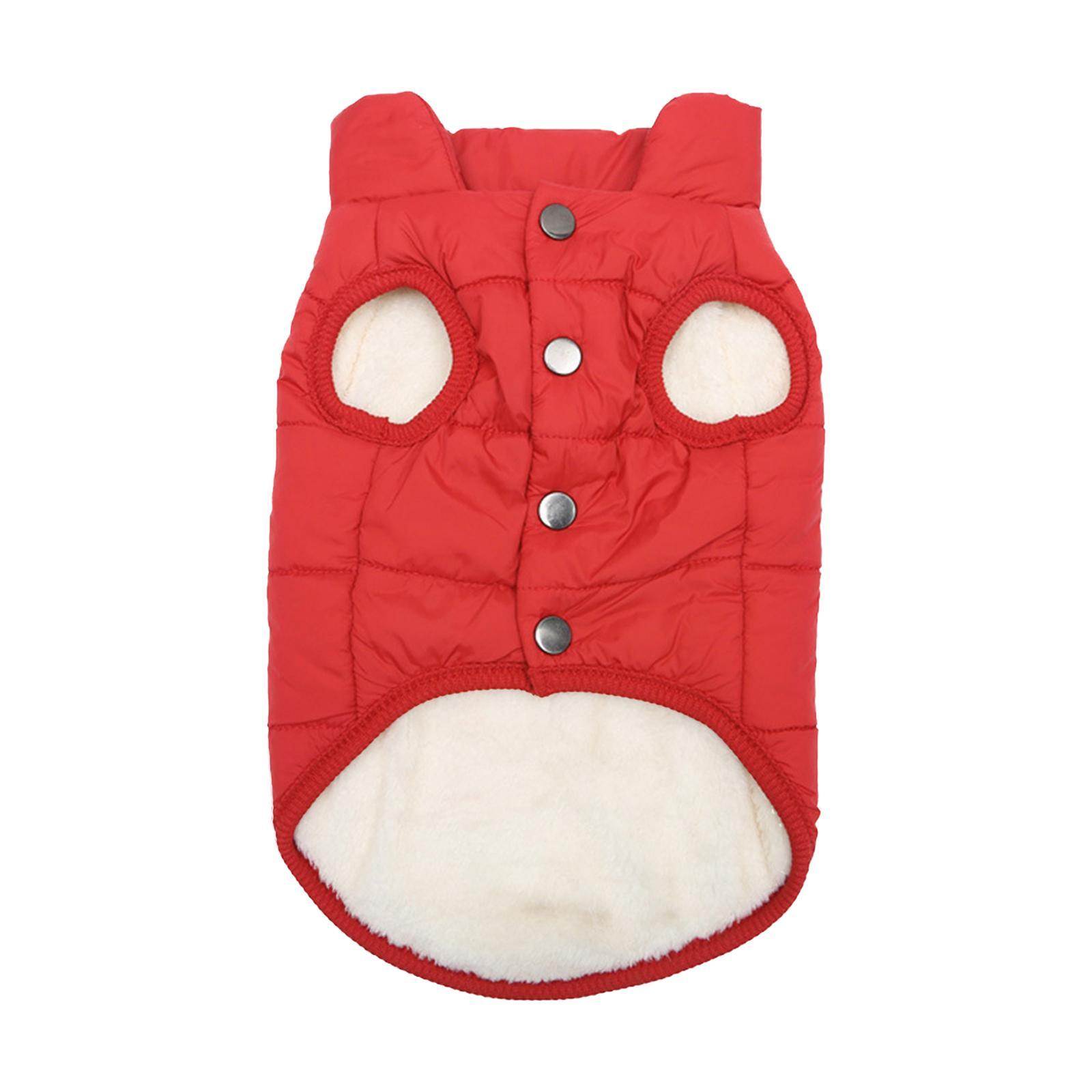 Pet Vest Warm Dog Clothes Jacket Apparel Overcoat Clothing Costume Soft Dog Winter Coat, for Cold Weather Small And Medium Dogs Pet Supplies