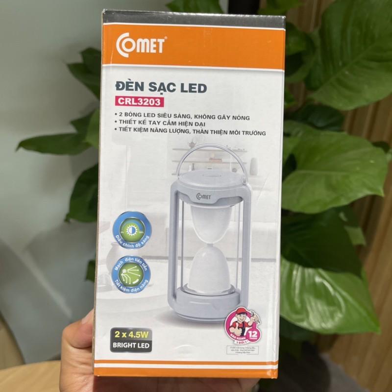 Đèn Sạc Led COMET CRL3203 công suất 9W, điều chỉnh độ sáng, có tay cầm - Hàng chính hãng