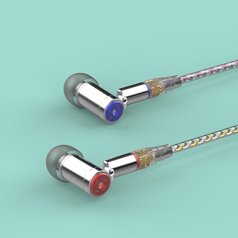 Tai Nghe Nhét Tai Senfer Kp616 Bằng Kim Loại Nano Đường Kính 5mm Có Dây Cáp Tháo Rời