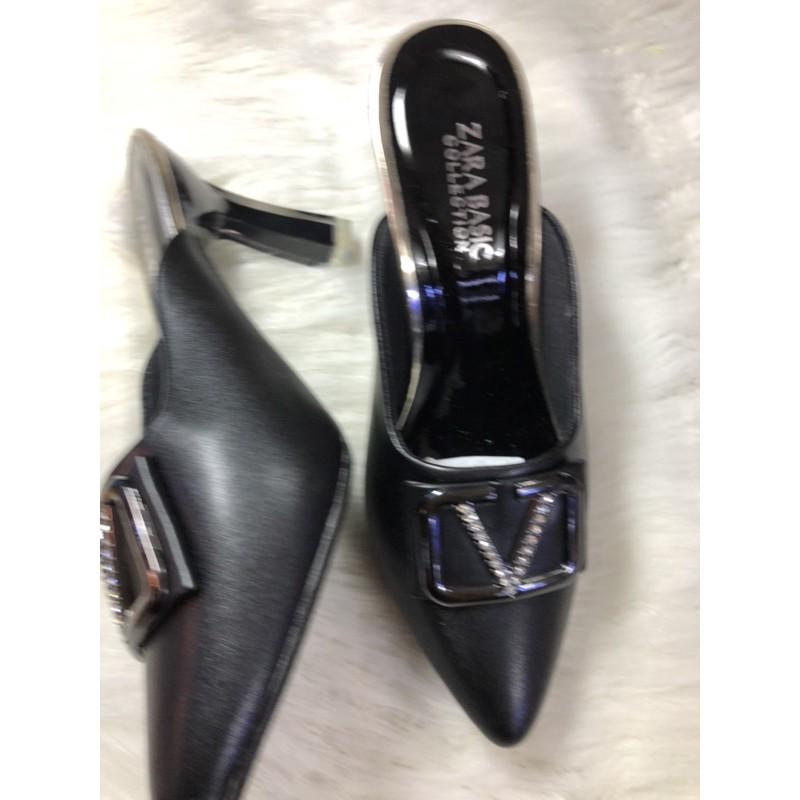 Guốc sục quai da mềm gót7p