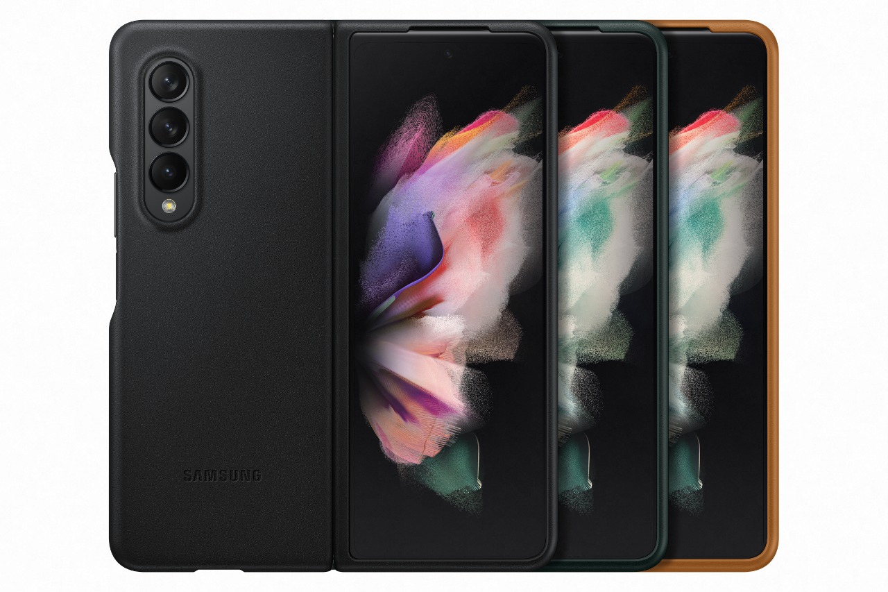 Ốp lưng da Samsung Z Fold 3 - Hàng  chính hãng