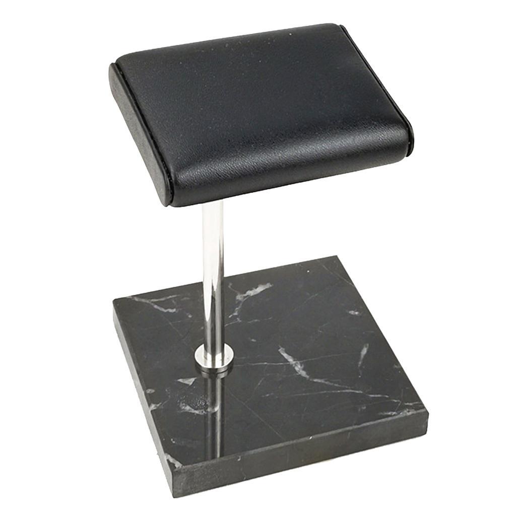 Black And White Marble And PU Watch Stand For Display