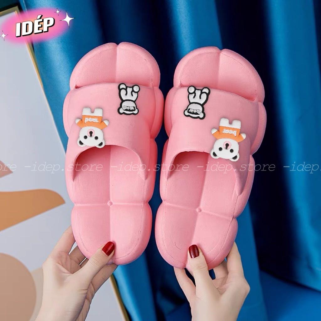 Dép sâu, Dép nữ quai ngang đế bánh mì đám mây cực êm dễ thương - iDÉP DL277